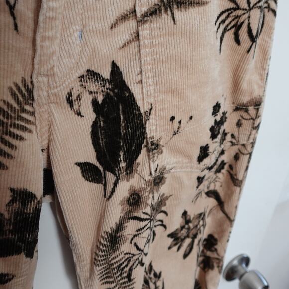 Anthropologie Pilcro The Wanderer Low-Rise Pants Printed Corduroy Size 28 Casual - Picture 5 of 16